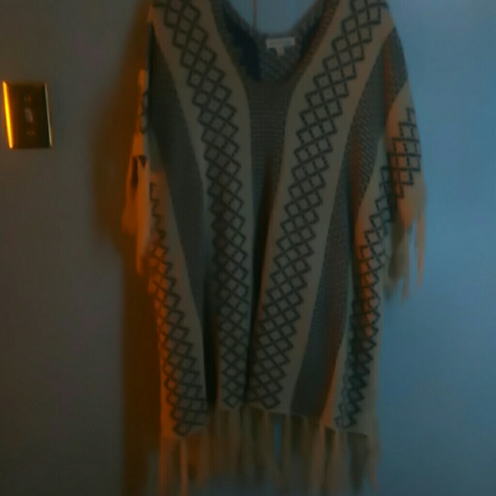 poncho sweater